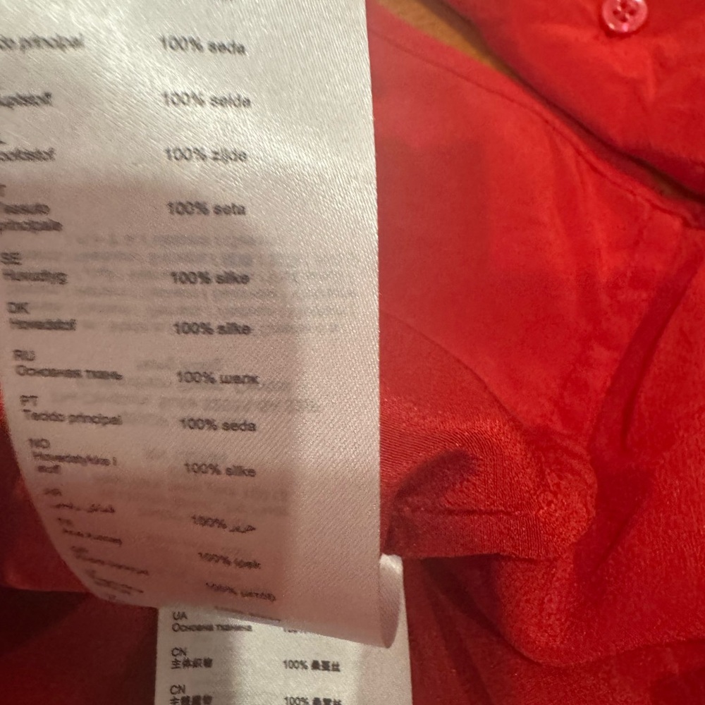 Red Ruffled Women's Top - Picture 3 of 3